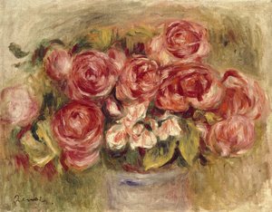 Natura morta di rose in un vaso, 1880-1890
